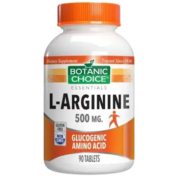 Botanic Choice L-Arginine 500 мг Подкрепа за сърдечно-съдовата система х 90 таблетки