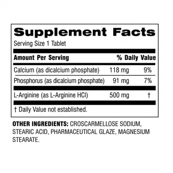 Botanic Choice L-Arginine 500 мг Подкрепа за сърдечно-съдовата система х 90 таблетки