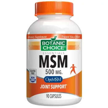 Botanic Choice MSM 500 мг Метилсулфонилметан за здрави стави и съединителна тъкан х 90 капсули