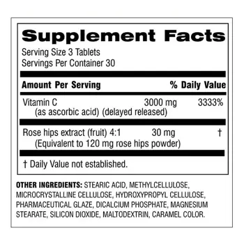 Botanic Choice Vitamin C със забавено освобождаване с шипка х 90 таблетки