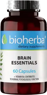 Bioherba Brain Essentials За мозъчен тонус и концентрация х 60 капсули