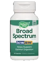 Nature's Way Broad Spectrum Enzyme Active 275 mg Широкоспектърни храносмилателни ензими 90 капсули
