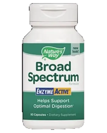 Nature's Way Broad Spectrum Enzyme Active 275 mg Широкоспектърни храносмилателни ензими 90 капсули