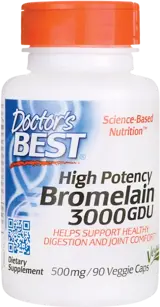Doctor's Best Bromelain 3000 GDU 500 mg High Potency