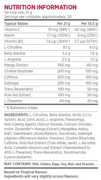 BSN N.O. Xplode Vaso Азотен Бустър - 420 грама, 20 дози