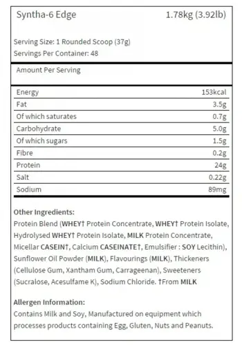 BSN Syntha-6 Edge Протеинова Матрица - 1780 грама, 48 дози