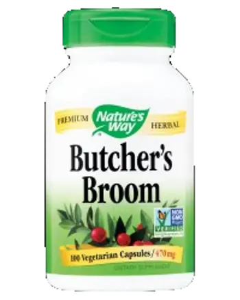 Nature's Way Butcher`s Broom 470 mg За здраве на кръвоносната система х 100 капсули