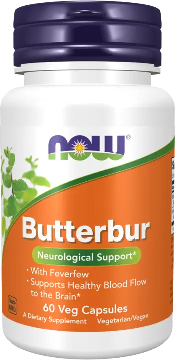 NOW Foods Butterbur Лечебна Овчарка - 60 веге капсули, 60 дози