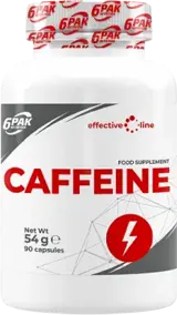 6PAK Nutrition Caffeine 200 мг Кофеин - 90 капсули, 90 дози