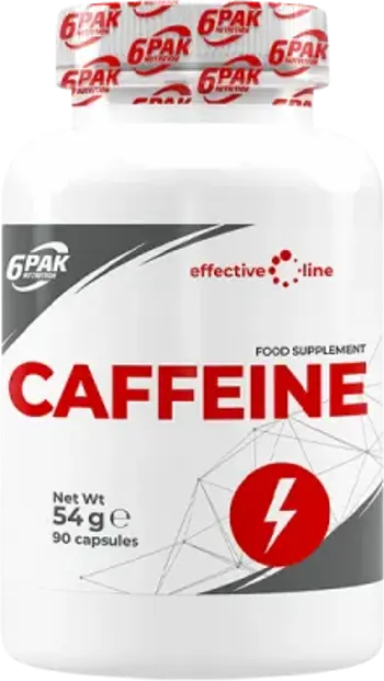 6PAK Nutrition Caffeine 200 мг Кофеин - 90 капсули, 90 дози