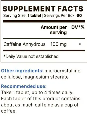 Caffeine BP 100 mg
