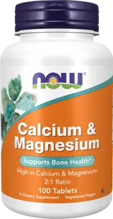 NOW Foods Calcium & Magnesium 2:1 Формула за Кости с Калций и Магнезий