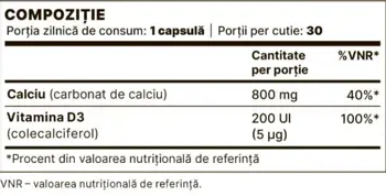Calcium 800 mg + Vitamin D3 200 IU