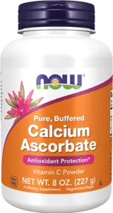 NOW Foods Calcium Ascorbate Pure Buffered Powder Буфериран Витамин C - 227 грама, 126 дози