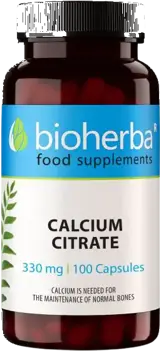 Bioherba Calcium Citrate 330 mg Калциев Цитрат