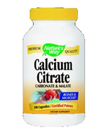 Nature's Way Calcium Citrate Калциев цитрат за здрави кости и мускули 100 капсули