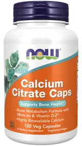 NOW Foods Calcium Citrate Caps + Magnesium, Vitamin D, Zinc, Copper, Manganese Витамин D, Калций, Магнезий, Цинк, Мед и Манган