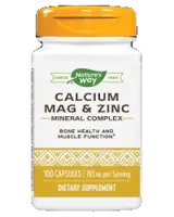 Nature's Way Calcium, Mag & Zinc Mineral Complex За здрави кости и мускули х 100 капсули