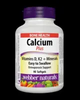 Calcium Plus Vitamins D3, K2 + Minerals 90 дражета