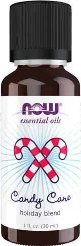 NOW Foods Candy Cane Oil Holiday Blend Eтерично Масло от Бонбонена Тръстика с Масло от Мента и Ванилия - 30 мл