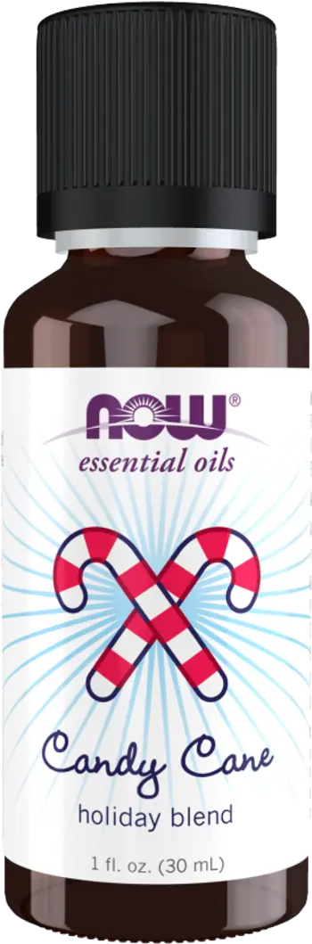 NOW Foods Candy Cane Oil Holiday Blend Eтерично Масло от Бонбонена Тръстика с Масло от Мента и Ванилия - 30 мл