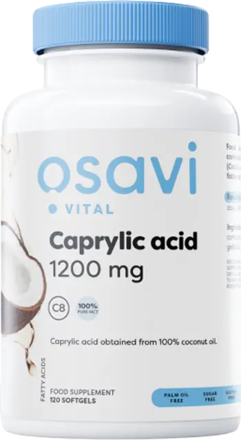 Osavi Caprylic Acid 1200 mg За здравословен баланс на микрофлората