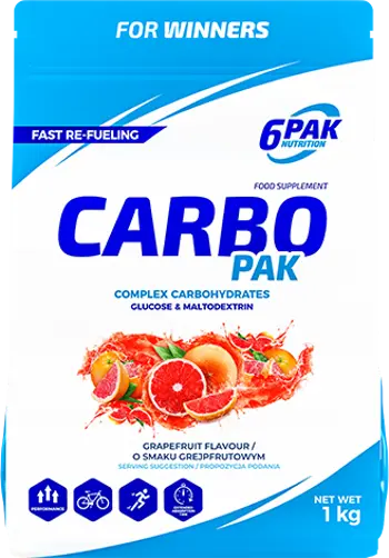 6PAK Nutrition Carbo Pak Въглехидрати на Прах - 1000 грама, 33 дози