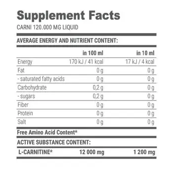 Carni Liquid L-Carnitine 120000