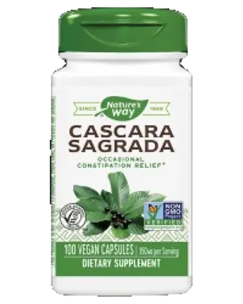 Nature's Way Cascara Sagrada 425 mg За облекчение при запек х 100 веге капсули