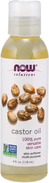 NOW Foods Castor Oil 100% Pure Versatile Skin Care Рициново Масло