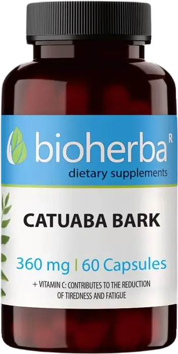 Bioherba Catuaba Bark 360 mg Кора от Катуаба за либидо и жизненост х 60 капсули
