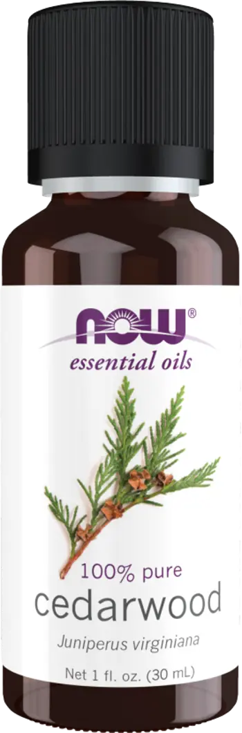 NOW Foods Cedarwood Oil 100% Pure Juniperus Virginiana 100% Чисто Масло от Кедрово Дърво - 30 мл