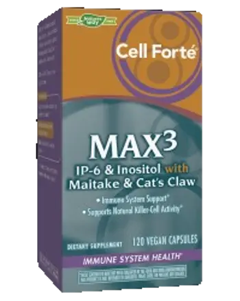 Cell Forte MAX3 IP-6 & Inositol with Maitake & Cat's Claw 120 веган капсули