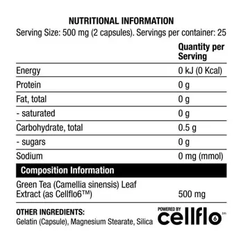 Cellflo6 Green Tea | Amplify Series