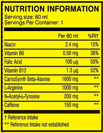 CELLUCOR C4 Pre-Workout Shots Aзотен Бустър Шот - 12 шота x 60 мл, 12 дози