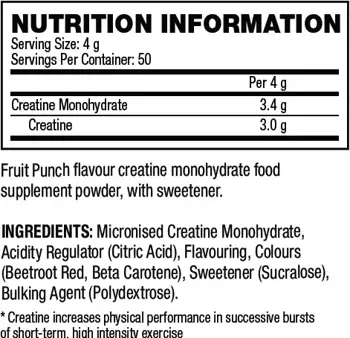 CELLUCOR Cor-Performance Creatine Креатин Монохидрат на Прах с Плодов Вкус - 203 грама, 50 дози