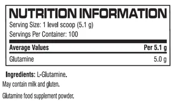 CELLUCOR Glutamine Глутамин - 510 грама, 100 дози