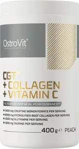 OstroVit CGT + Collagen + Vitamin C Креатин, Глутамин, Таурин + Колаген + Витамин C - 400 грама, 20 дози