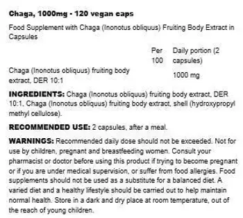 Osavi Chaga 1000 mg Минимум 30% Бета-Глюкани