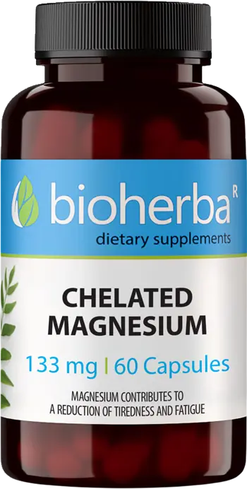 Bioherba Chelated Magnesium 133 mg Хелатиран магнезий за оптимално усвояване х 60 капсули