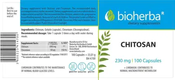 Bioherba Chitosan 230 mg За контрол на теглото и метаболизма