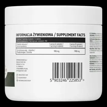 OstroVit Chlorella Хлорела - 1000 таблетки, 250 дози