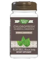 Nature's Way Chlorofresh 55 mg Концентриран хлорофил за вътрешна свежест х 90 Гел капсули