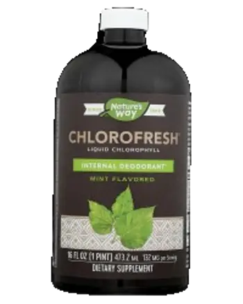Nature's Way Chlorofresh Liquid Complex Mint Flavored Течен хлорофил за вътрешна дезодорация 473 мл