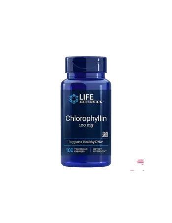 Life Extension Chlorophyllin 100 mg Хлорофилин за клетъчно здраве и ДНК защита х 100 капсули