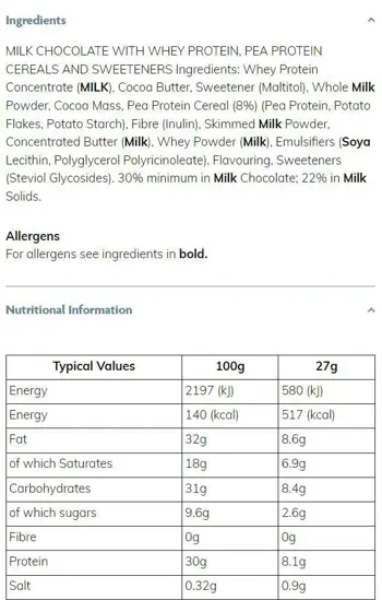 Skinny Food Co Chocaholic Crisp Bar Млечен шоколад