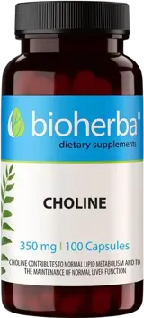 Bioherba Choline 350 mg Холин за метаболизъм и черен дроб