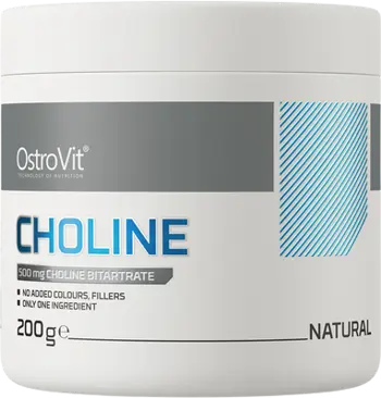 OstroVit Choline Bitartrate Powder Холин Битартрат на Прах - 200 грама, 400 дози