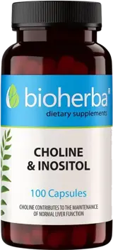 Bioherba Choline & Inositol За здраве на черен дроб и нервна система х 100 капсули