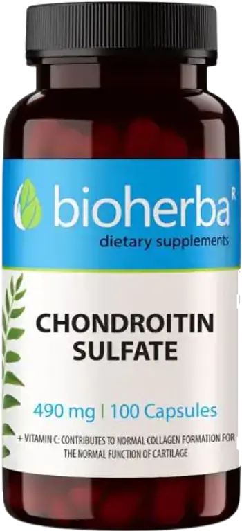 Bioherba Chondroitin Sulfate 590 mg Подкрепа за ставите и хрущяла х 100 капсули